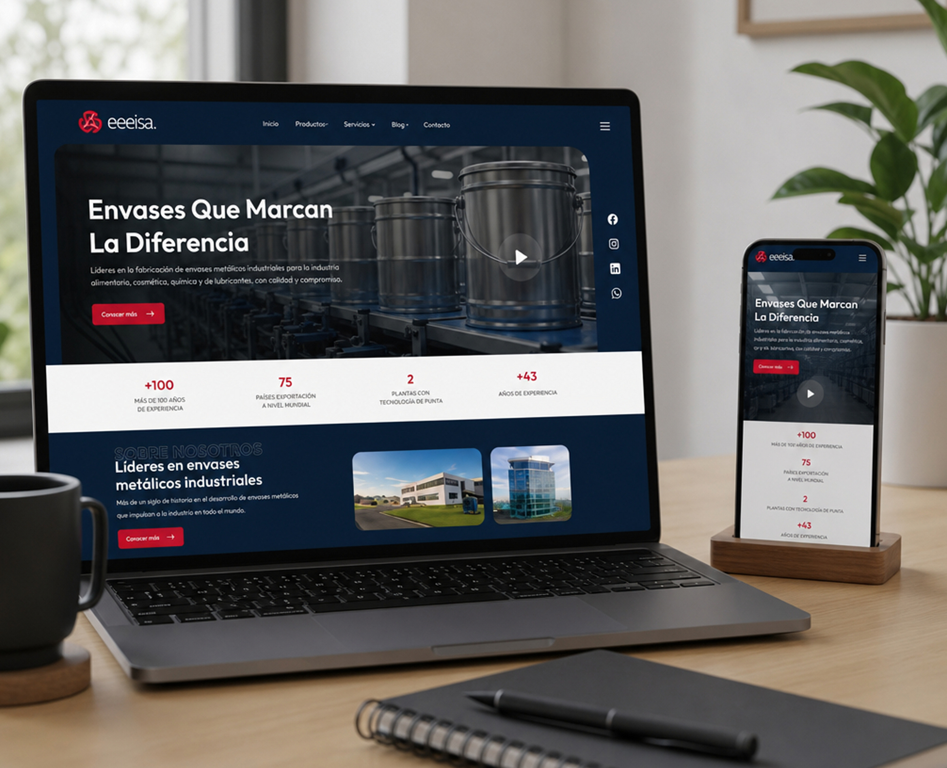 Desarrollo front-end responsive para EEEISA