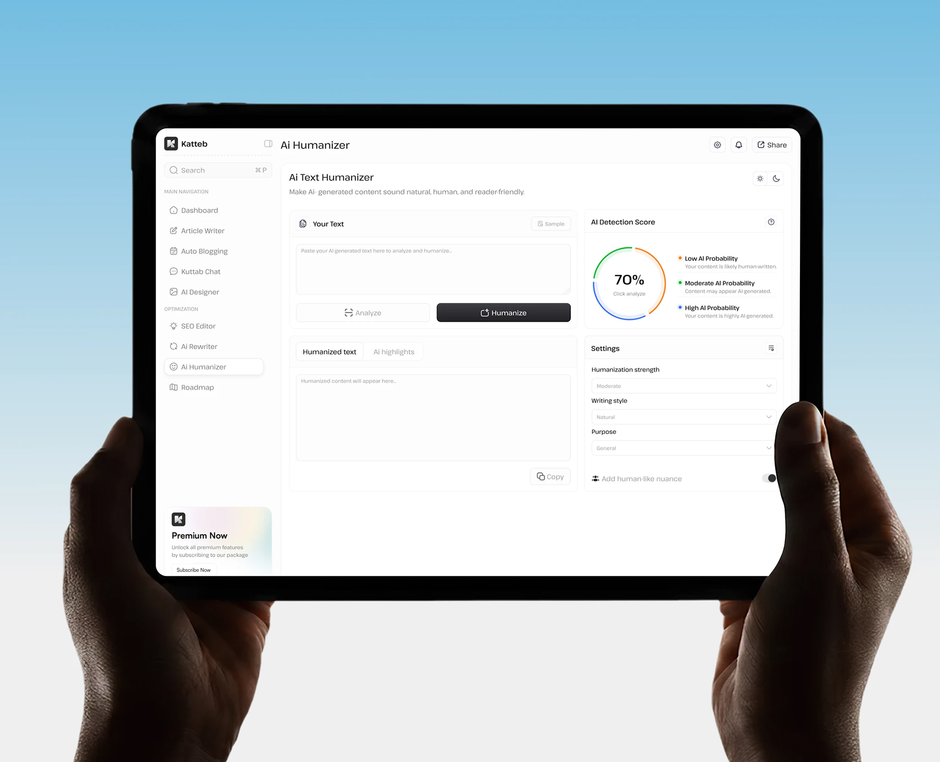 Prototipo interactivo de experiencia de usuario UX — KATTEB