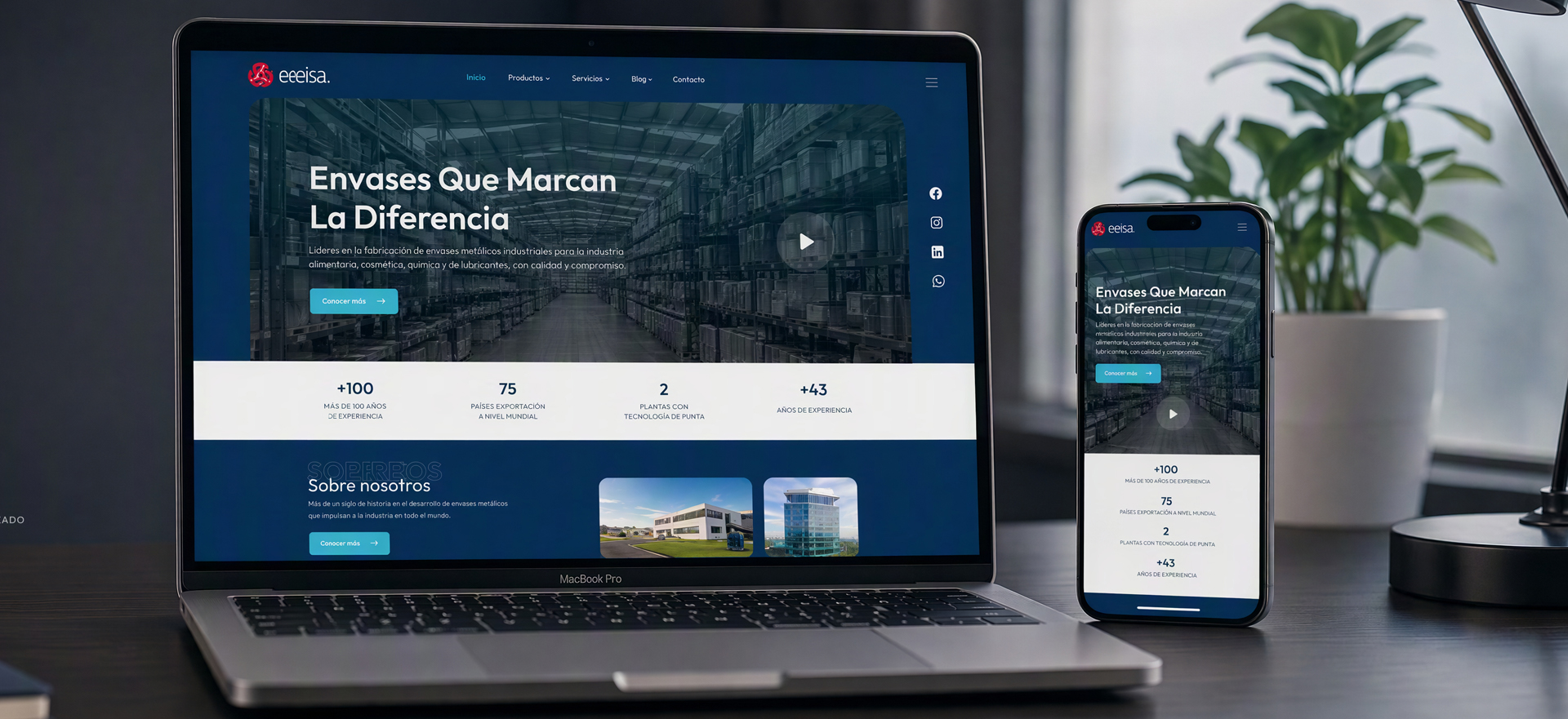 Desarrollo web profesional para EEEISA — Plataforma corporativa por Edgar Guillén